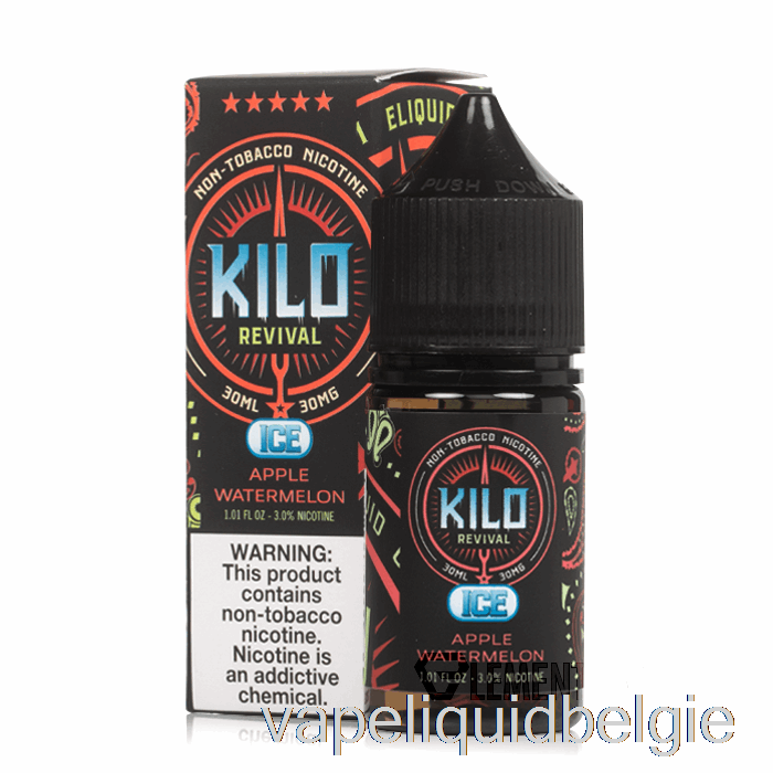 Vape België Ijs Appel Watermeloen - Kilo Opwekkingszouten - 30ml 30mg